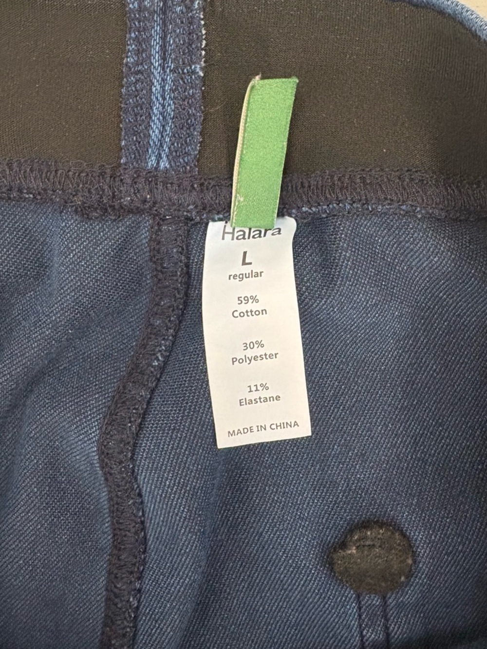 HALARA Size Large Dark Wash Baggy Utility Cargo Pants Wide Leg Relaxed Y2K Retro - Picture 5 of 6